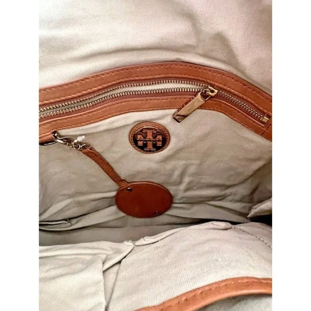 Designer Tory Burch Marion Brown‎ Leather Slouchy Boho Western Classic Purse